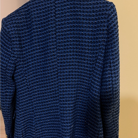 Zara Royal Blue Woven Jacket - Picture 2 of 3